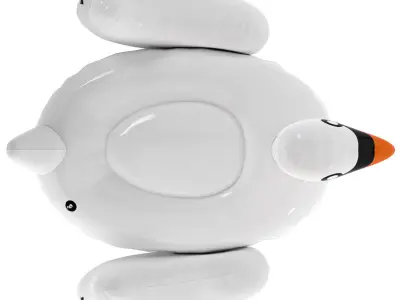 swimline giant swan float for swimming pools 3D model