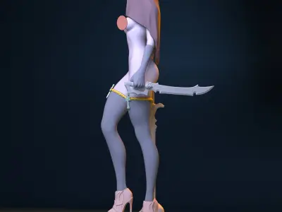 Naughty Sister 3D print model