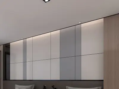 Hotel Modern Rooms 3D model