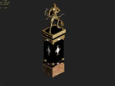 Human Ranger Area - Statue 04 3D model