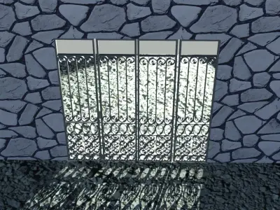iron door Free 3D model