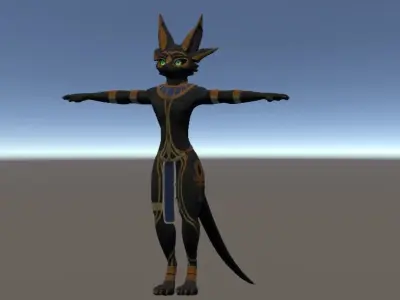 Deuzear Anubian Texture FREE  VRChat Audiolink Emission Matcap Texture