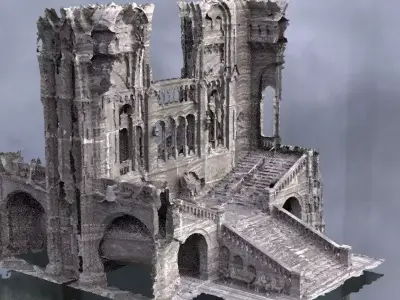 Cthulhu Cult halls 2 3D 3D model