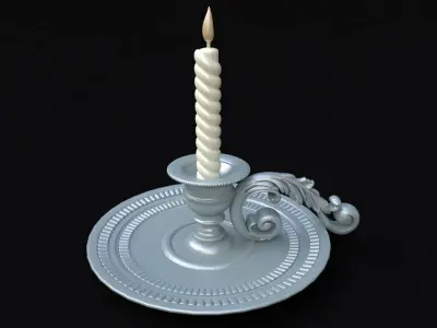 chandelier candle holder 3D model