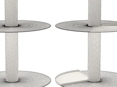 Steel Floor Lamp 3D model