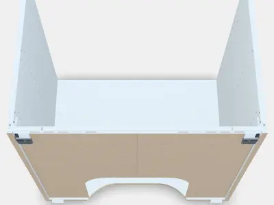 METOD Built-in oven-sink base unit Low-poly 3D model