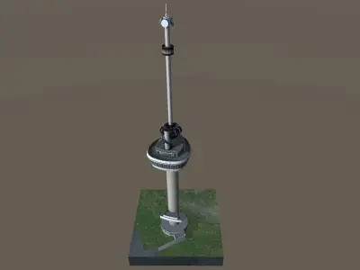Euromast Tower Rotterdam 3d model low-poly Low-poly 3D model