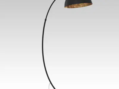 The Arc Black Floor Lamp 3D model