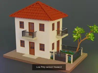 Cartoon house collection 3D Model Pack
