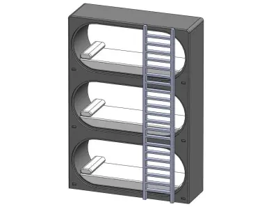 Custom Sci Fi Sleeping Pod 3D print model