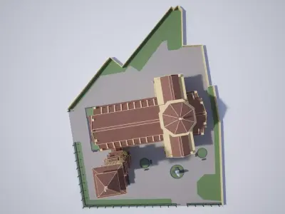 Northern Gate Church Hanoi  3D model