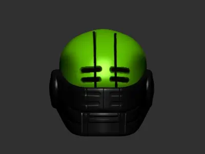 helmet high poly sculpt 3d printable ver 7 3D model 3D model 153