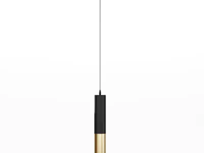 Oralie Pendant Light Brass  Black 3D model
