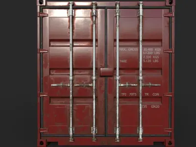 20ft Shipping Container 3D model