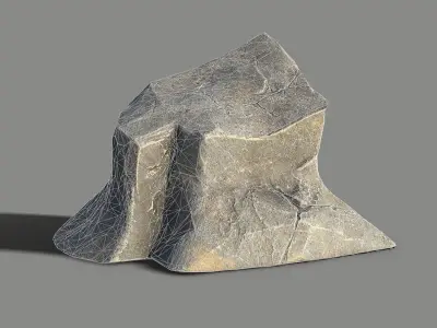 Mountain Rock 08 Low-poly 3D model
