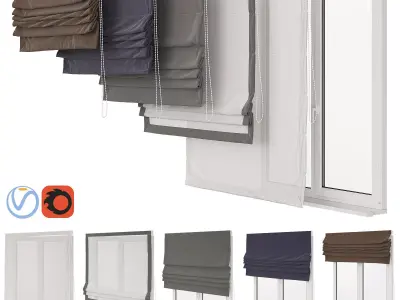 Roman curtain 3D model