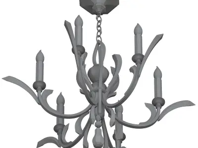 Fine Art Lamps Beveled Arcs Gold 3D model