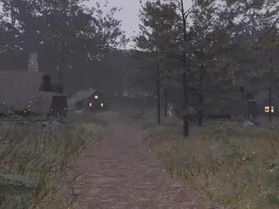 Charming Forest Village 3D model