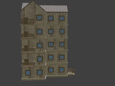 House Model 45 Low-poly 3D model