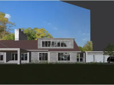 American-style villa 3D model
