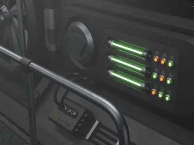 Sci-Fi Corridor 3D model 3