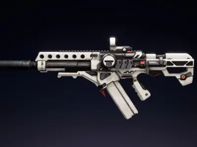 Etasphera25 sniper rifle in fortnite Low-poly 3D model