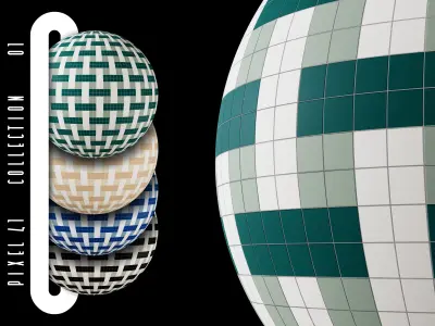 141 PBR Tile Texture Pack from 41zero42 products -Vol2 Texture