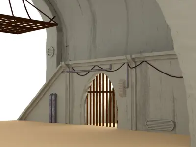 Jabbas Throne Room - Set 10 - Main Hangar 1-12 scale Blackseries 3D print model