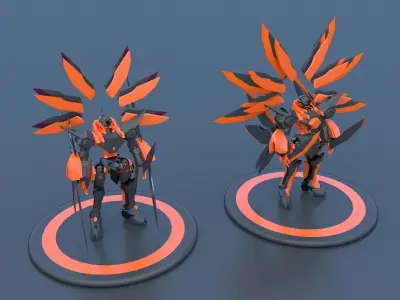 Mech Robot Cyborg EvolutIon stage FOUR 3D model