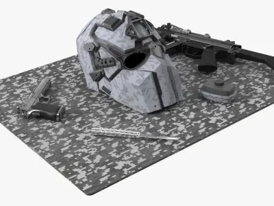  Custom Loadout Assembly with Knife Guns and Faceplate 