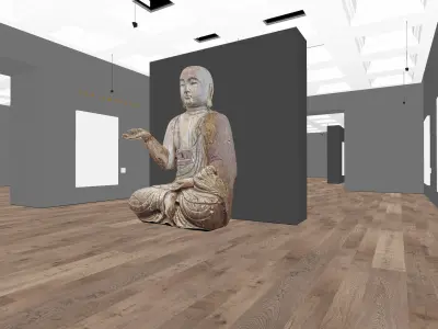Art Gallery 010 UE4 3D model