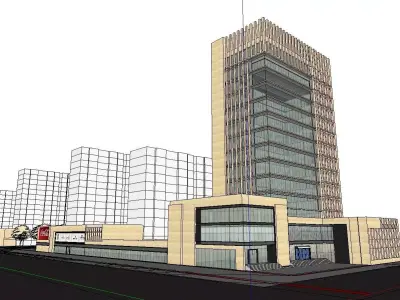 vacation spot-Resort-Fashion Leisure Hotel-0192 3D model