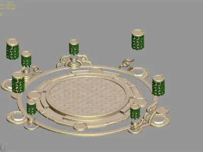 Game Building - Xinshoucun platform 011 3D model