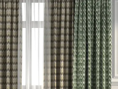 Curtain Set 269 3D model