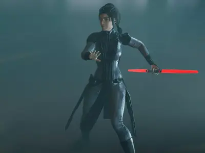 Dark Side Force Adept Female 3D print model