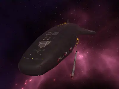 Spaceship Felix Low-poly 3D model