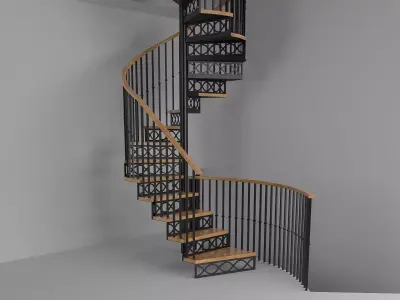  spiral staircase 3D model