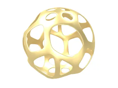 Abstract Sphere v11 001 Low-poly 3D model