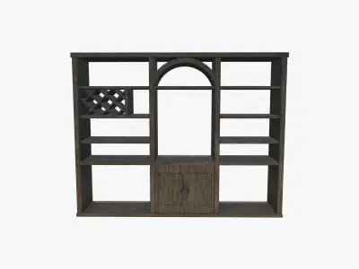 Shelf V03 Low-poly 3D model