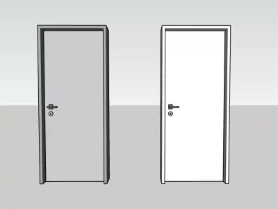 Interior Door Pack 2 Models  SketchUp  Architecture Low-poly 3D model