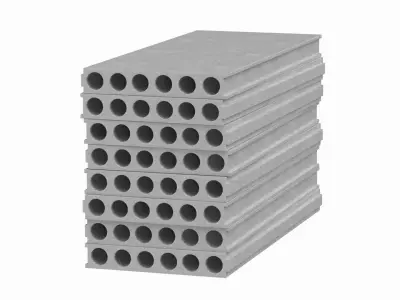 Stack Of Concrete Slabs 3D model