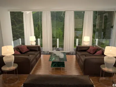 Amazing Furnished Room v1 Low-poly 3D model