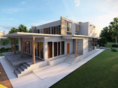 Casa Scene-villa-modern house  3D model