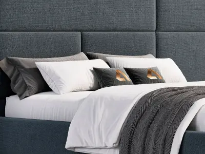 Lucca Karyola bed by Area mobilya 3D model