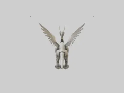 Robot version of a griffin model 3D model