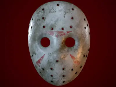 JASON VOORHEES HOCKEY MASK FRIDAY THE 13TH 3D model