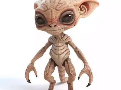 Friendly Fantasy And Alien Companions Creature 3D Collection 3D Model Pack