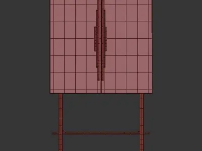 Ellender Bar Cabinet 3D model