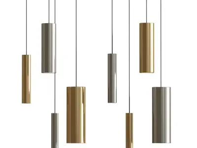 Cilindro  Pendant lamp By Pollice Illuminazione 3D model