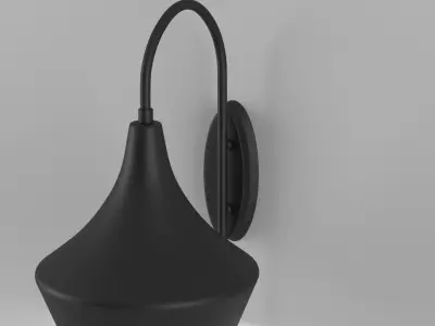 Low-Poly Wall Lamp 3D Model Low-poly 3D model